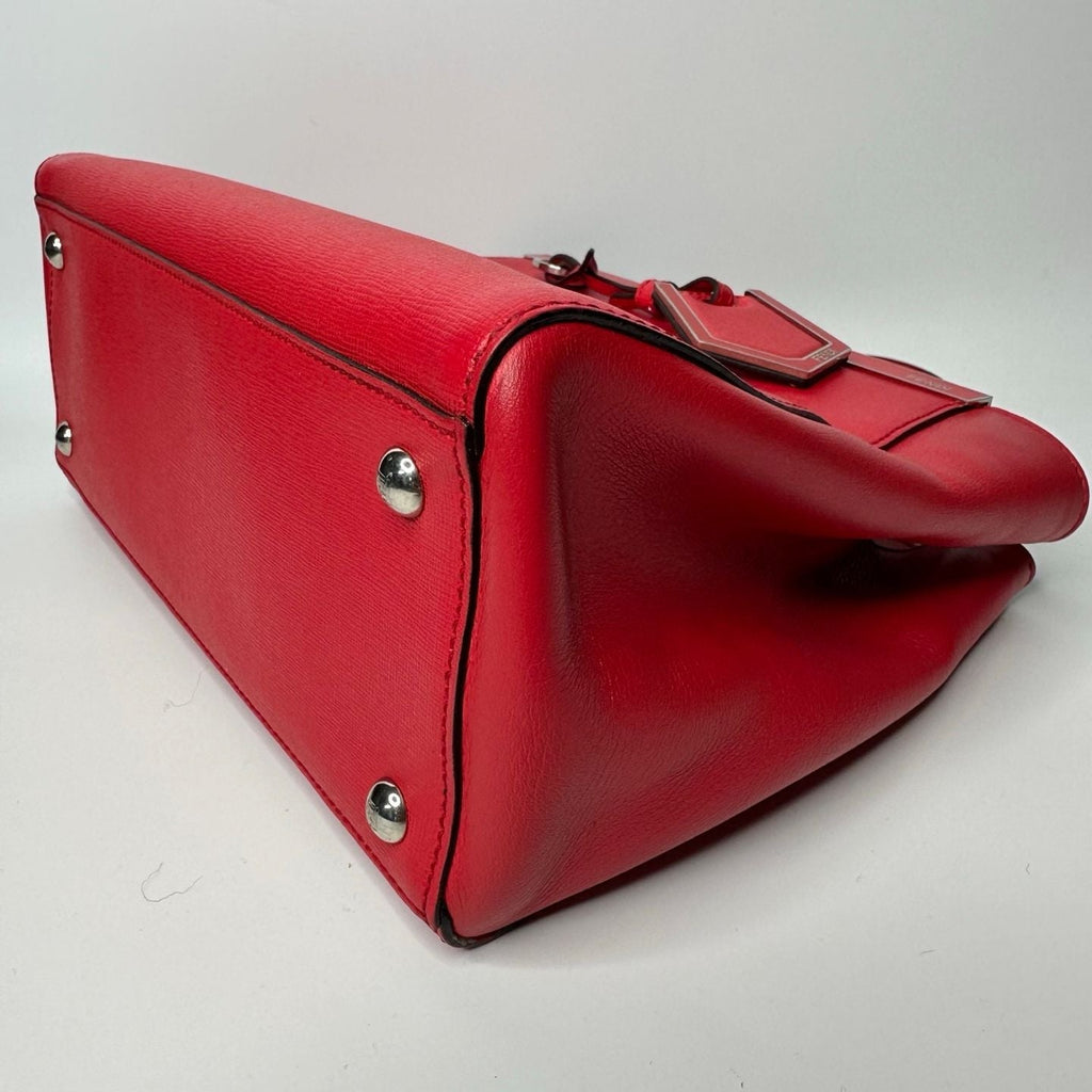 Fendi 2Jours Handbag Leather Petite Red -NG102761