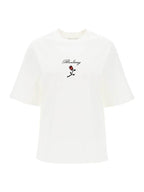 Burberry 24 ss T-shirt WITH Embroid Flock Rose 8083647 B7264 B0230979125