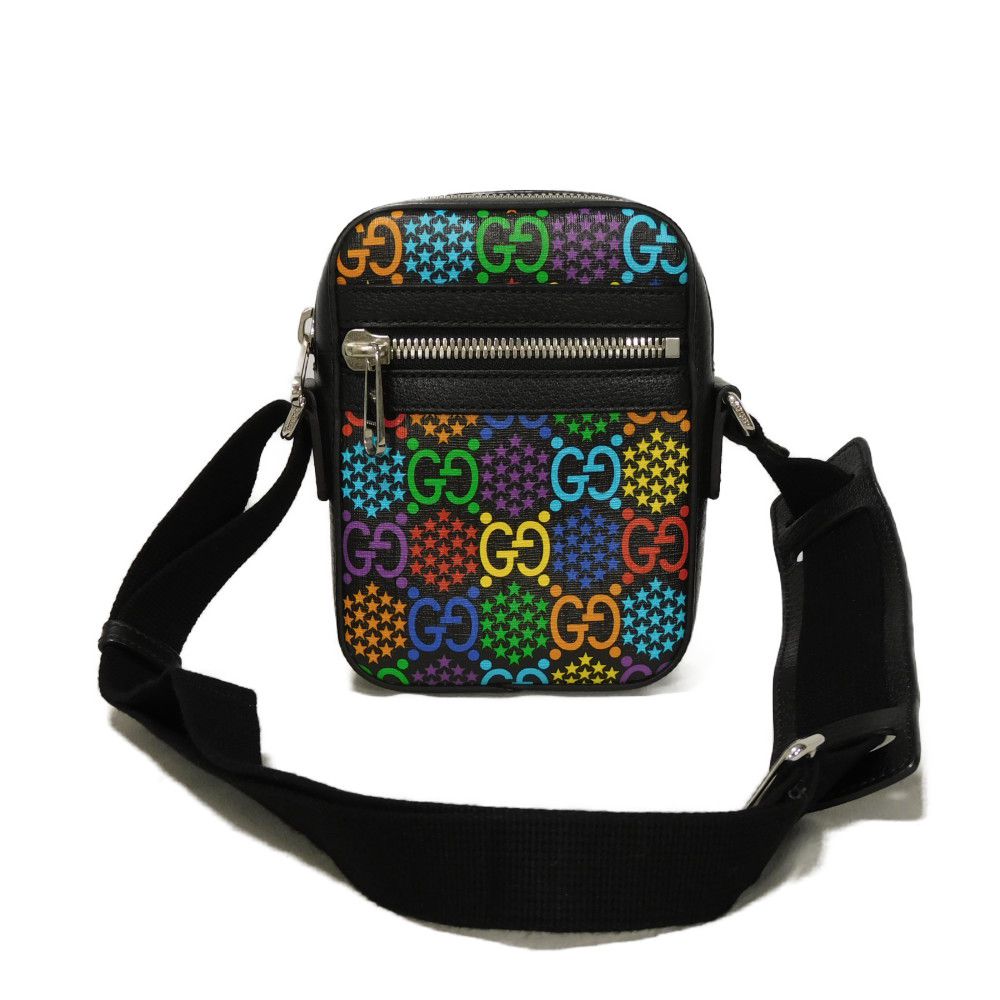 Gucci GG Psychedelic Mini Messenger Bag GG Psychedelic Canvas Shoulder Bag
