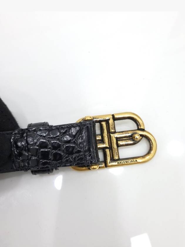 Balenciaga BB thin belt black 85