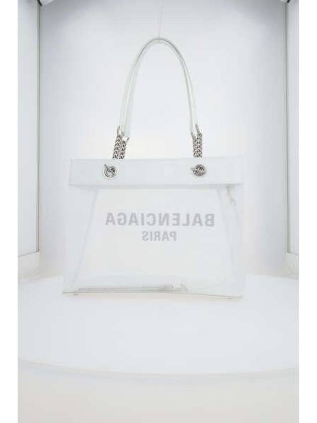 Balenciaga Duty Free Medium Tote Bag White