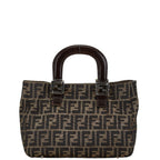Fendi   Canvas Leather Tote Bag ()