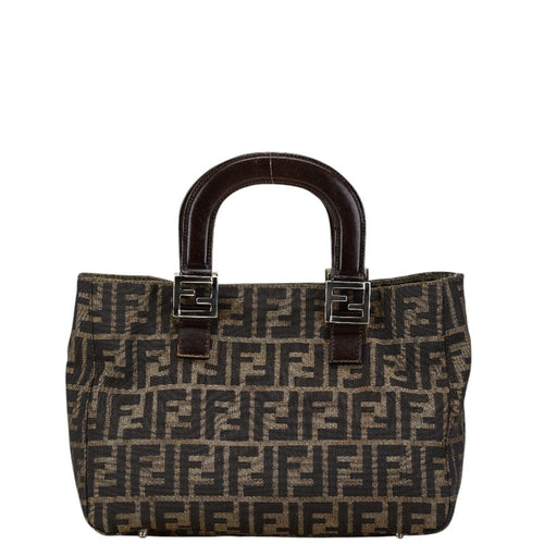 Fendi   Canvas Leather Tote Bag ()