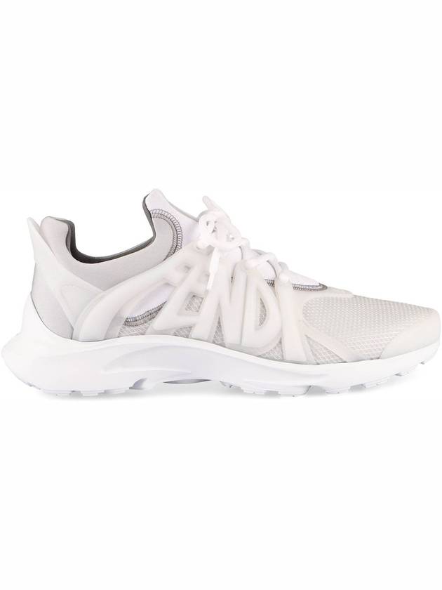 Fendi 3D Rubber Logo Low Top Sneakers White
