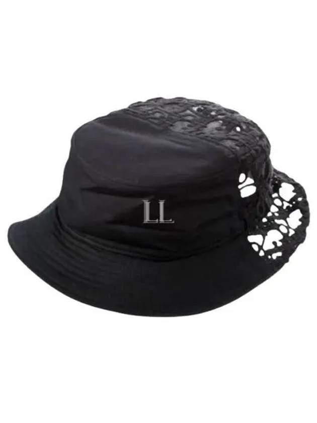 Oblique Matrame Bucket Hat Black Dior