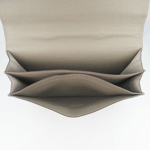 Hermes Briefcases 2813 Cow Leather Grey