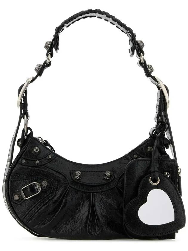Balenciaga Le Cagole XS Lambskin Shoulder Bag Black