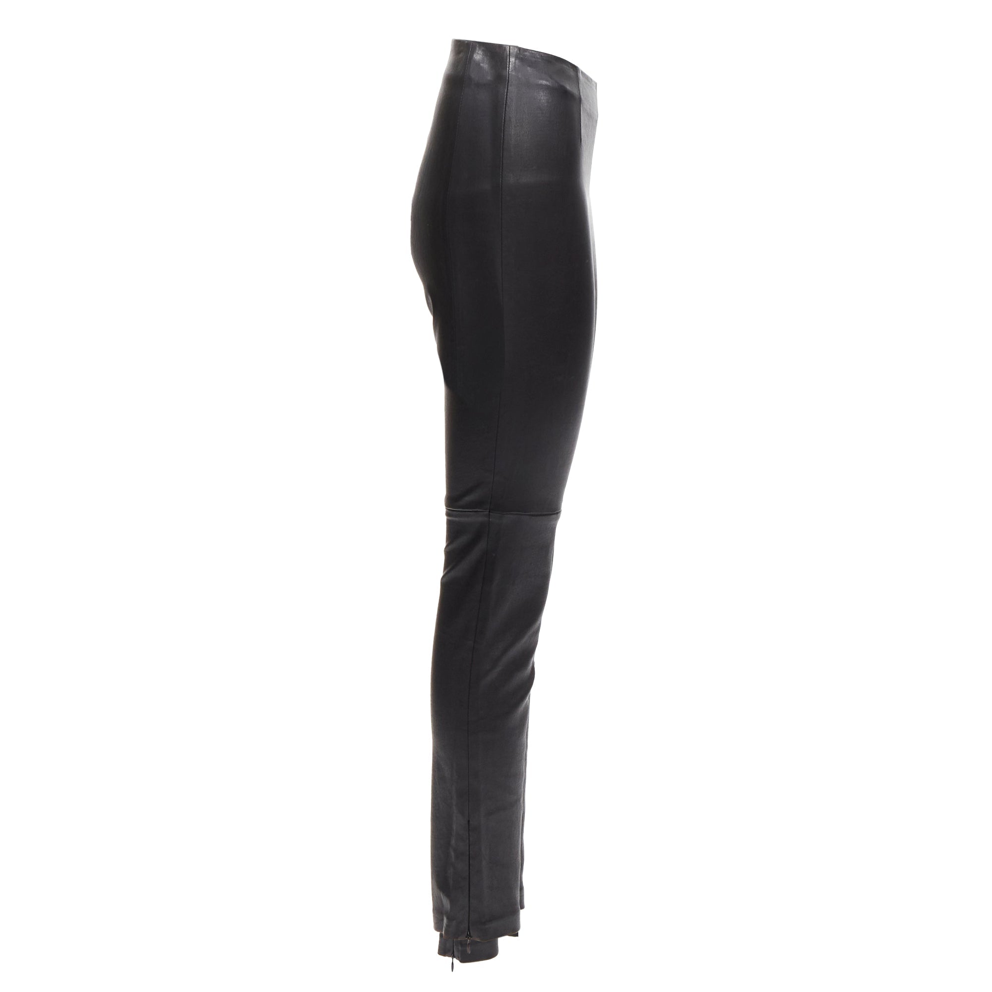 Christian Dior lambskin leather skinny leggings pants