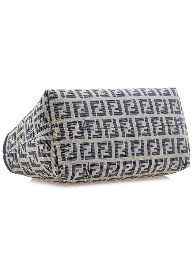 Fendi FF Small Fabric Tote Bag Blue