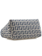 Fendi FF Small Fabric Tote Bag Blue