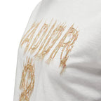 Christian Dior J'adior 8 Lurex Embroidery Cotton Linen Tshirt