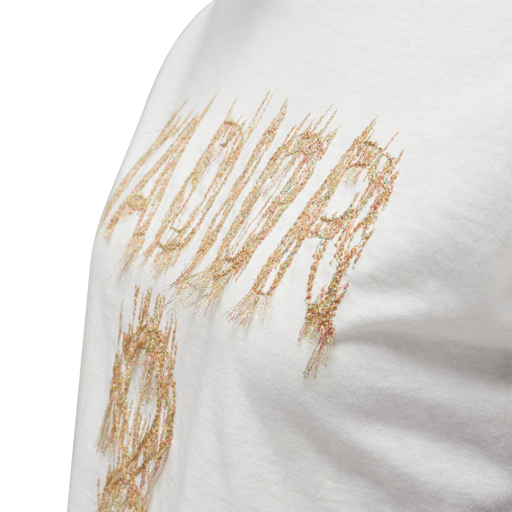 Christian Dior J'adior 8 Lurex Embroidery Cotton Linen Tshirt