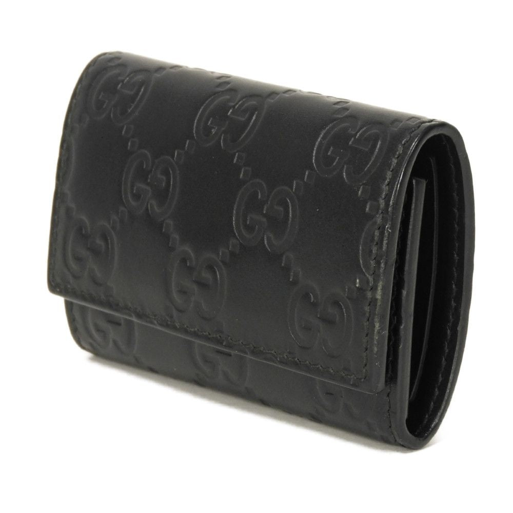 Gucci Gucci Signature Calf Leather Key Case