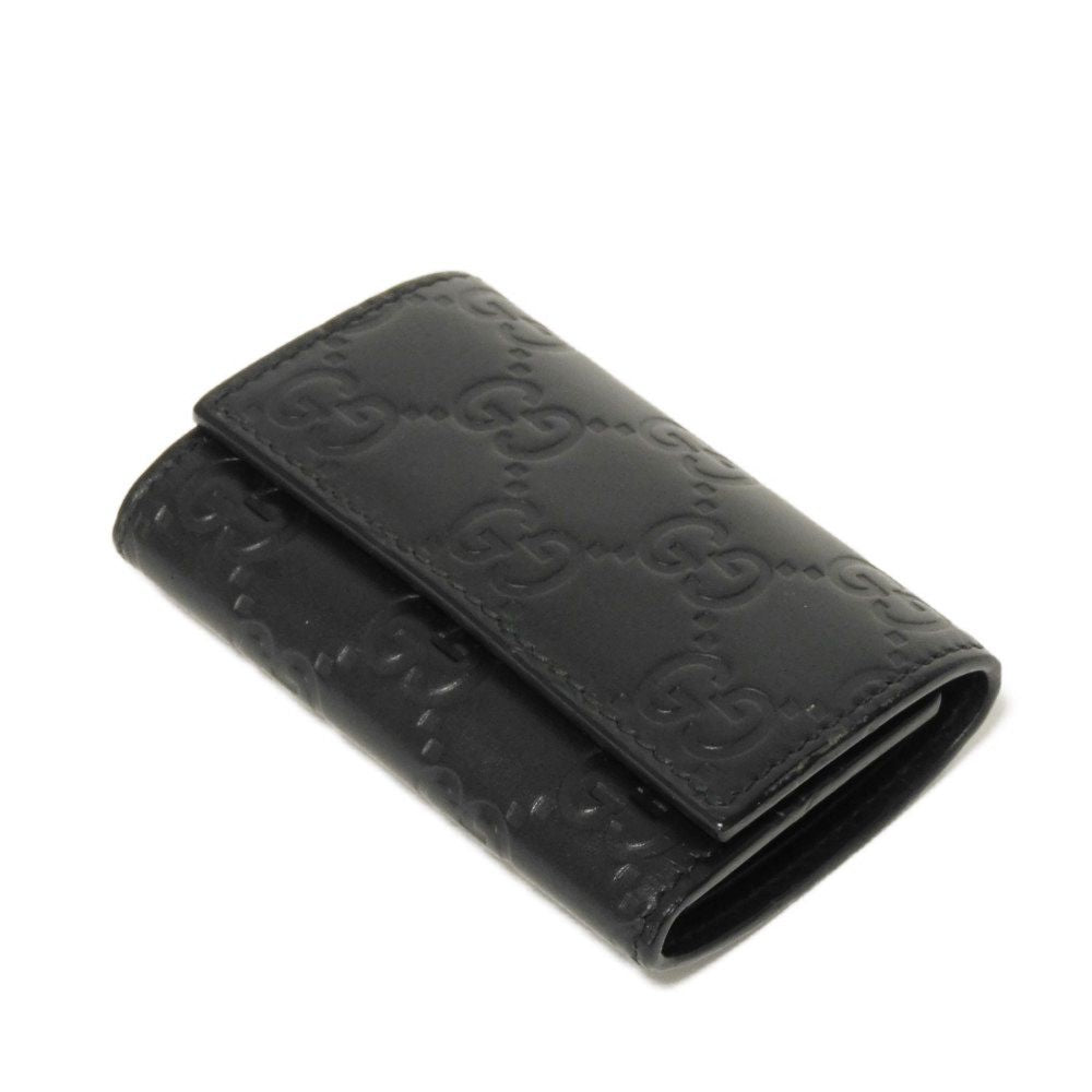 Gucci Gucci Signature Calf Leather Key Case