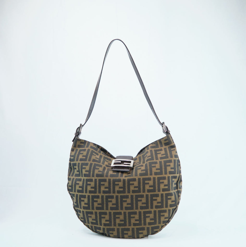 Fendi Zucca Canvas Hobo Bag - '10s