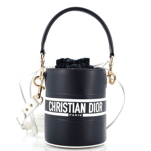 Dior Vibe Drawstring Bucket Bag Leather Small