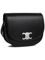CELINE Medium Besace Triomphe Crossbody Bag Black