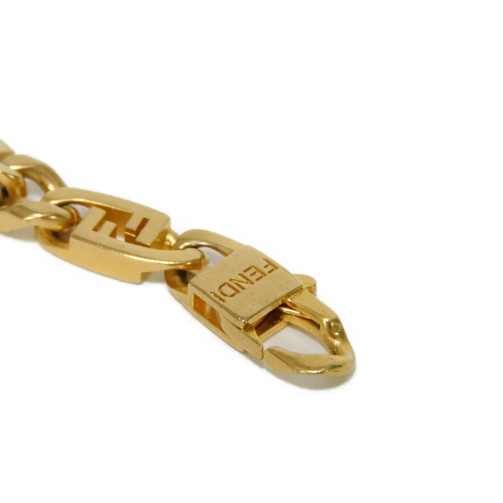 FENDI bracelet 7AJ556 B08 F1HRI plating Matt gold FF logo Bracelet Orlock Chain mens