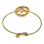 FENDI bracelet 8AG762 B08 F0CFK bronze gold F logo F is Narrow Bangle Women