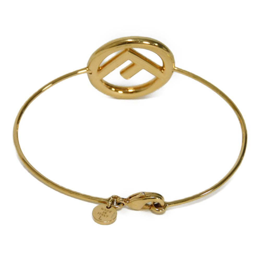 FENDI bracelet 8AG762 B08 F0CFK bronze gold F logo F is Narrow Bangle Women
