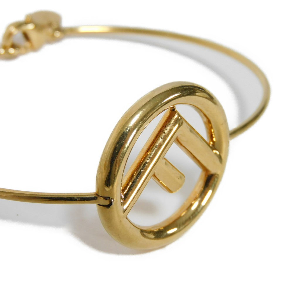 FENDI bracelet 8AG762 B08 F0CFK bronze gold F logo F is Narrow Bangle Women