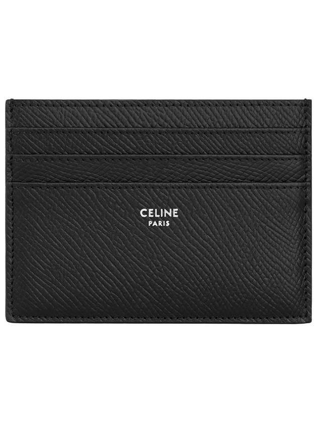 CELINE Grained Calfskin Large Card Wallet Black