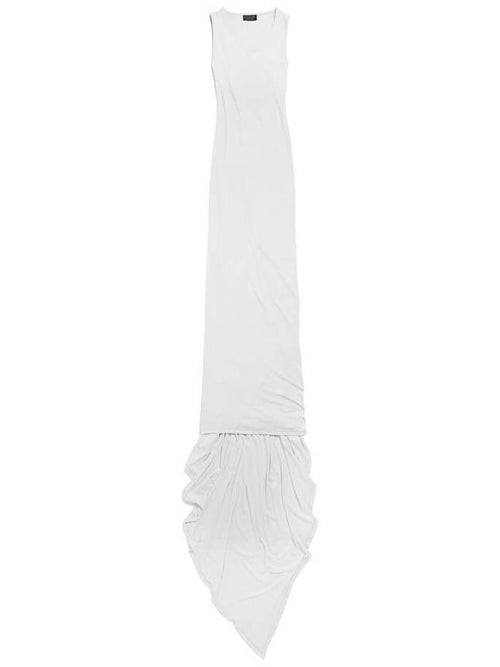 Balenciaga CB tank top long dress light gray