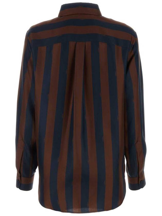 Fendi 24SS Shirt FS8190AWZVF1P2U P24 COCOA NAVY
