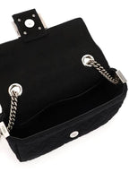 Fendi Baguette FF Fabric Chain Mini Bag Black