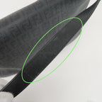 FENDI Zucchino Mamma Baguette PVC Leather Bag Black 8BR001