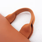 HERMES Toile Chevrons Leather Valparaiso PM Bag I Stamp Orange