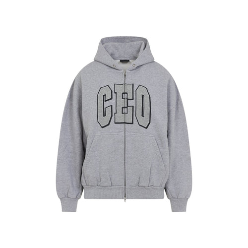 Balenciaga Small Fit Zip-Up Sweatshirt Women