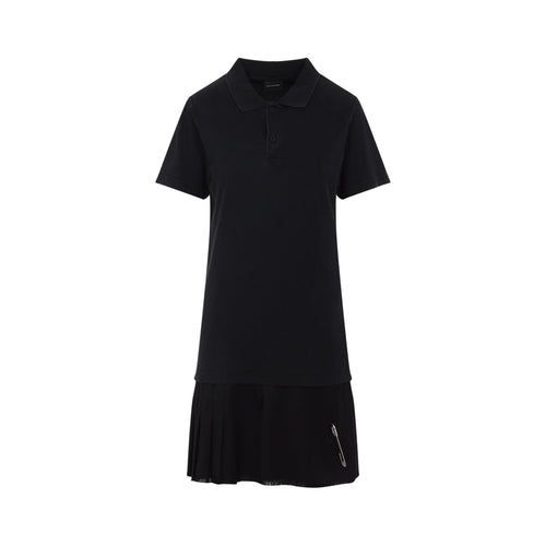 Balenciaga Layered Polo Mini Dress Women