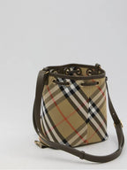 Burberry Check Bucket Bag Beige