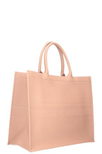 CHRISTIAN DIOR Calfskin Embossed Book Tote Rose Des Vents