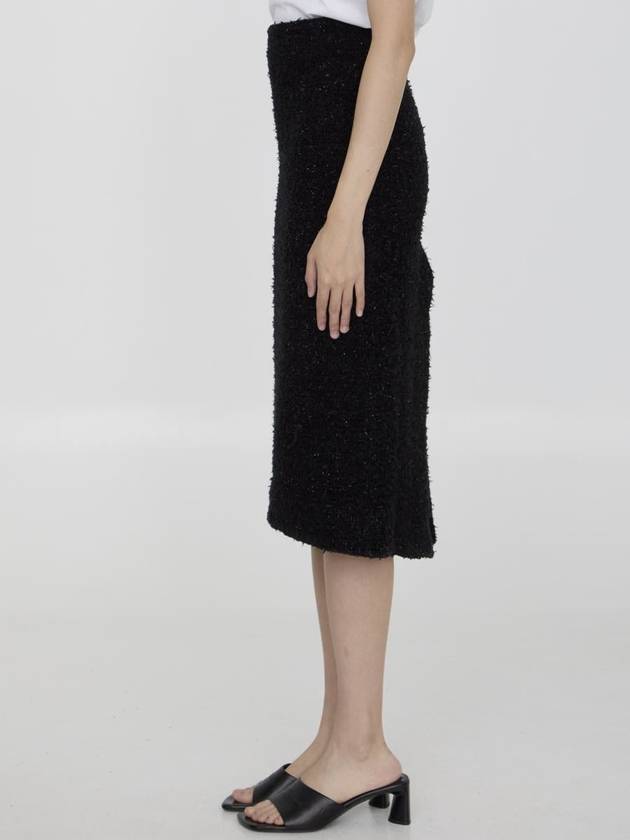 Balenciaga Tweed Midi Skirt