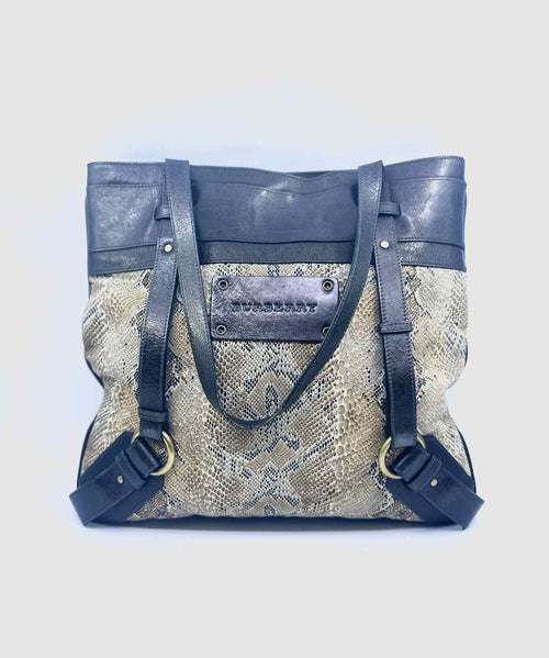 BURBERRY BROWN & BEIGE Handbag
