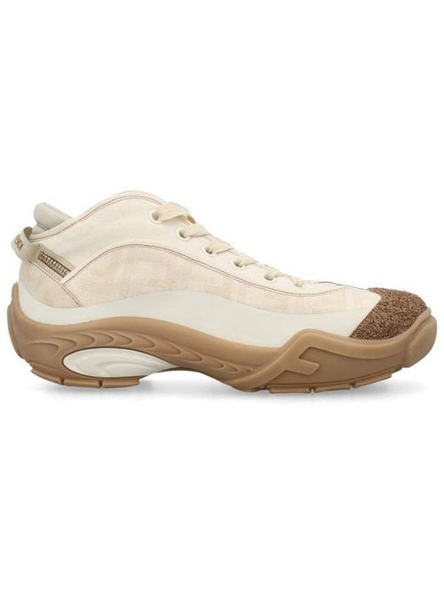 Fendi Lab Low-Top Sneakers Beige