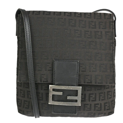 Fendi Zucchino  Canvas Shoulder Bag ()