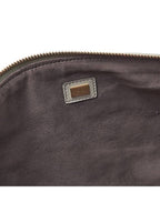 Fendi FF Logo Flat Large Clutch Bag Grey