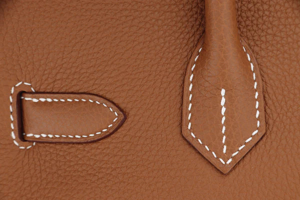 HERMES BIRKIN 25 - 40CM (WITH SERIAL NUMBER) GOLD COLOR TOGO LEATHER, GOLD HARDWARE, WITH KEYS, LOCK, DUST & BOX