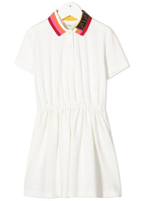 Fendi 21SS Women's Striped Collar One Piece JFB428 AVP F0TU9 Women