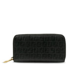 FENDI Long Wallet in Leather Black 8M0024 Ladies