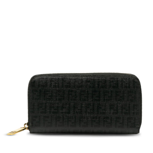 FENDI Long Wallet in Leather Black 8M0024 Ladies
