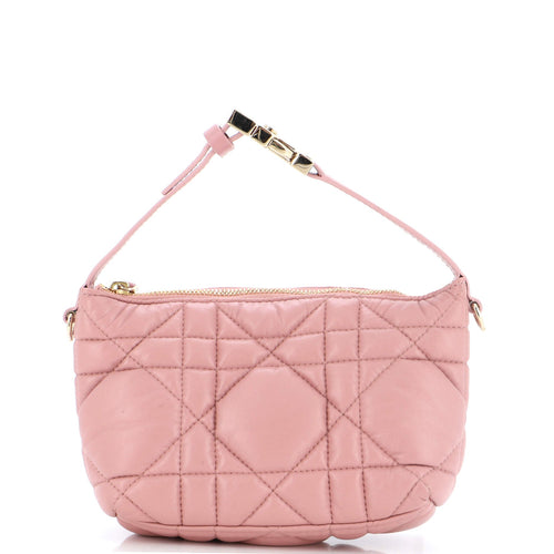 Dior DiorTravel Nomad Pouch Macrocannage Quilt Calfskin Small