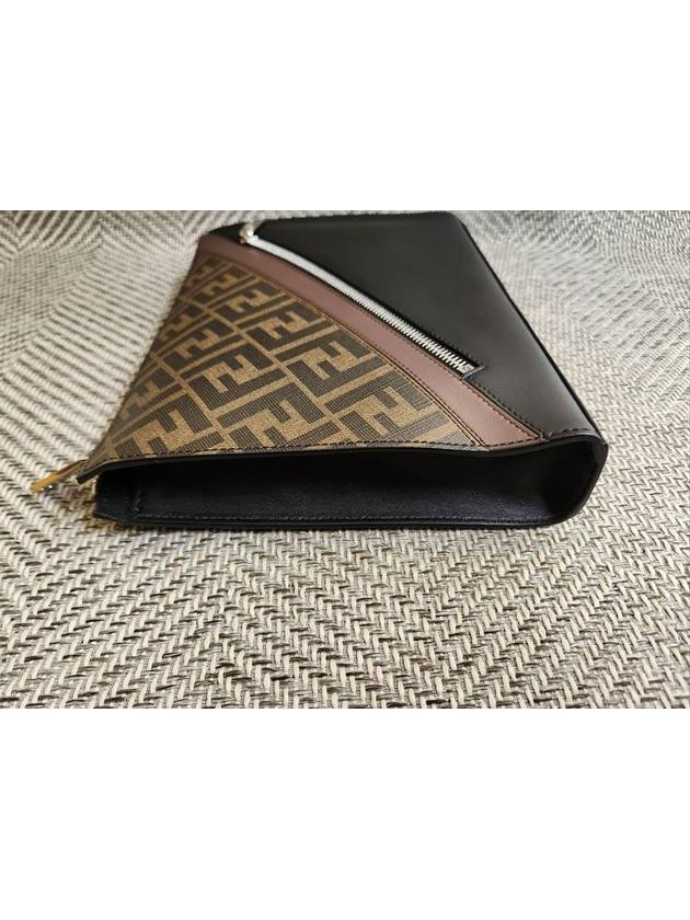 Fendi FF logo clutch bag