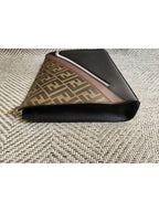 Fendi FF logo clutch bag