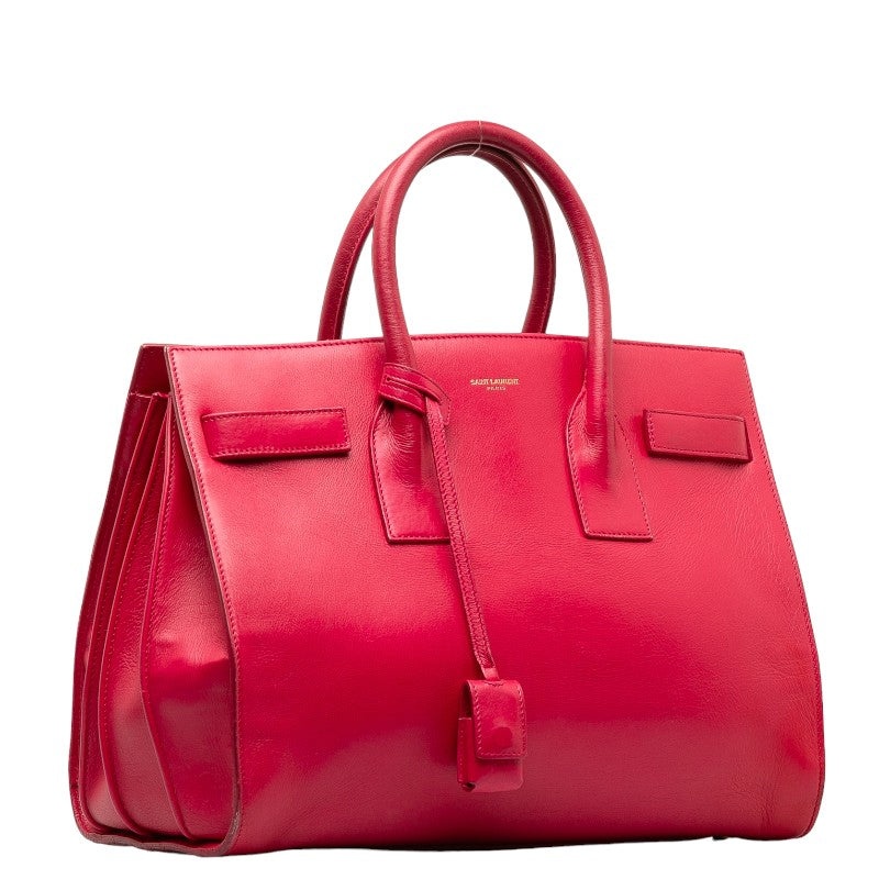 Saint Laurent Cabas Handbag in Calf Leather Pink 324823