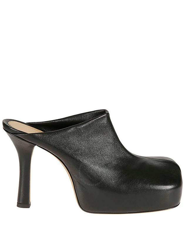 Bottega Veneta Platform Mule Sandals Heel Black
