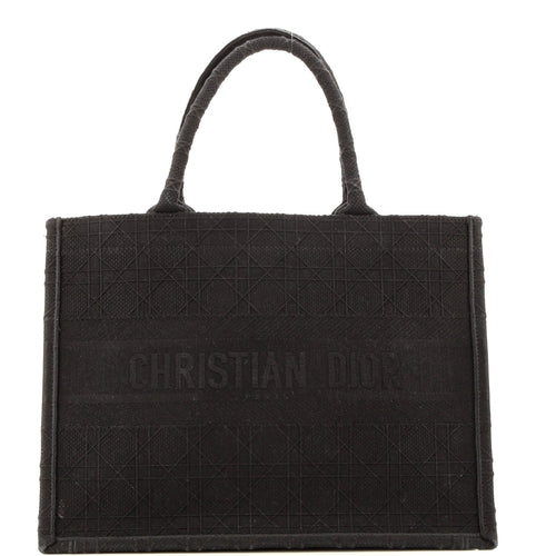 Dior Book Tote Cannage Embroidered Canvas Medium